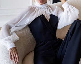 Black Corset Jumpsuit