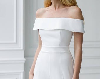 White Bridal Jumpsuit