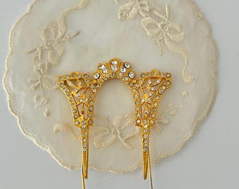 Antique Victorian Rhinestone Hair Pin
