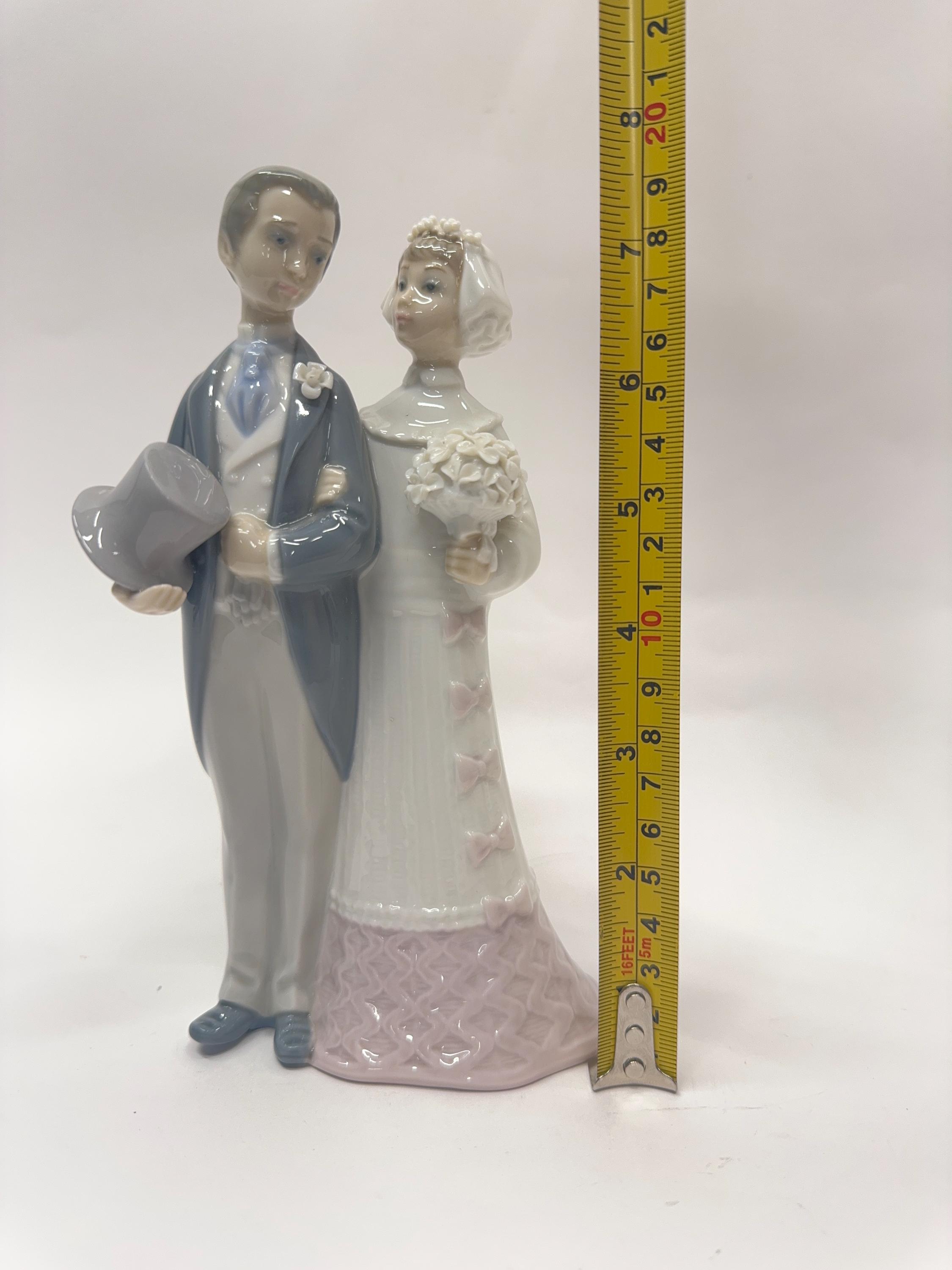 リヤドロ（廃盤）「花嫁と花婿」フィギュア #4808 | スペイン製 手作り