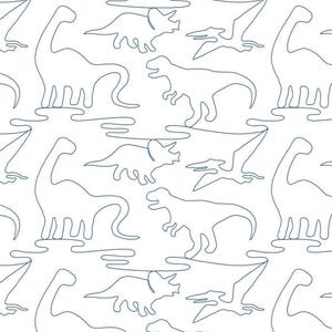 Dinosaurs 1 e2e digital longarm quilting design