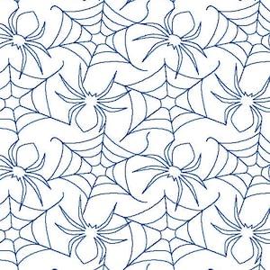 Spiders and Webs e2e digital longarm quilting design