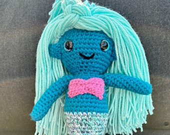 Crochet Mermaid Doll | Handmade Mermaid Plushie
