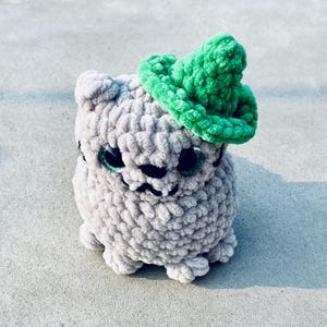 Halloween Cat Plushie | Spooky Cute Crochet | Halloween Boo Basket Gift image 14