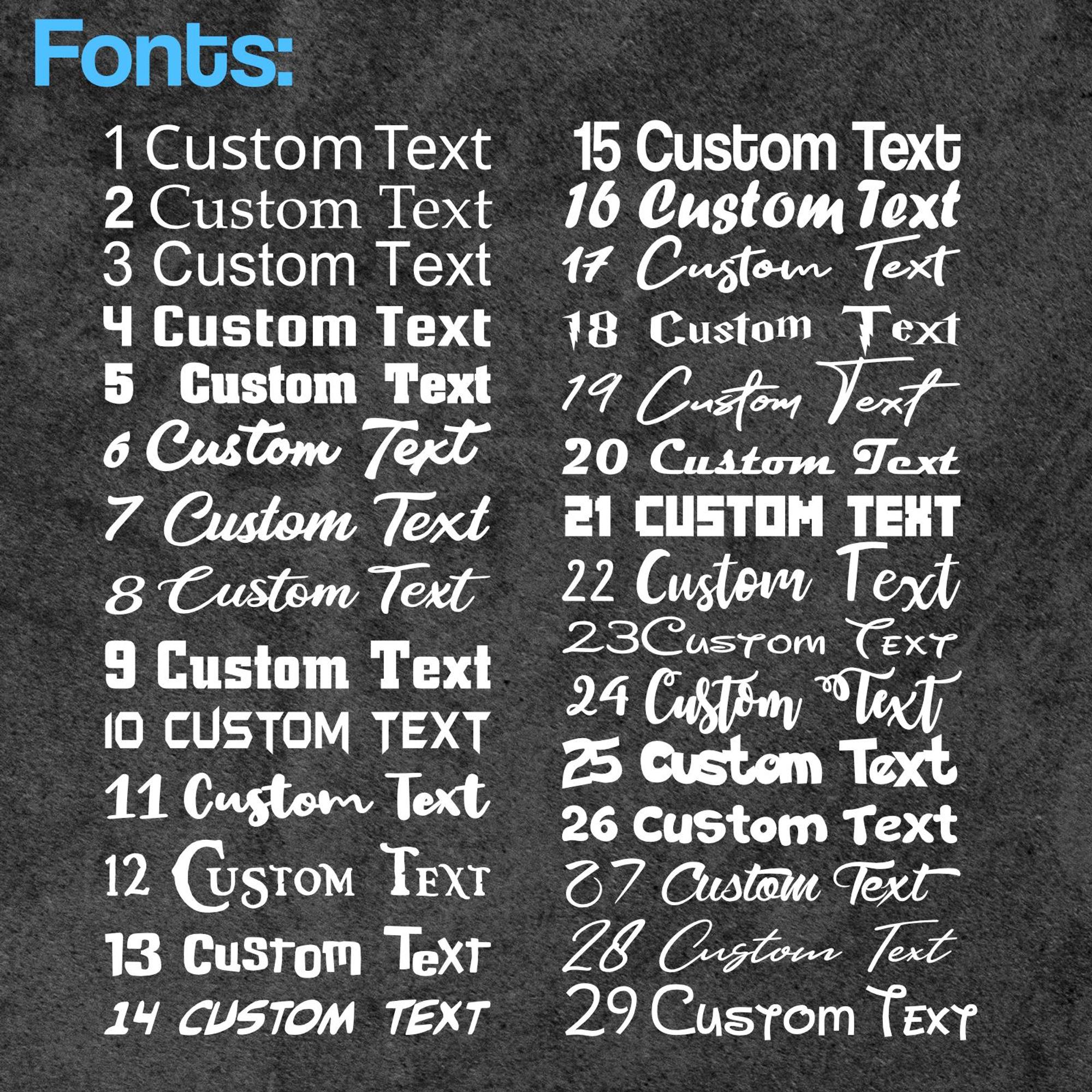 Custom Word Decal, Vinyl Text Decal, Script Lettering, Car Window