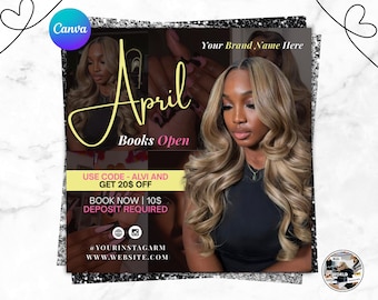 April Booking Flyer, April Books Open