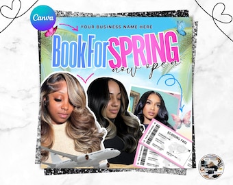 Frühlings-Buchungsflyer Vorlage