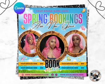 Spring Booking Flyer Template