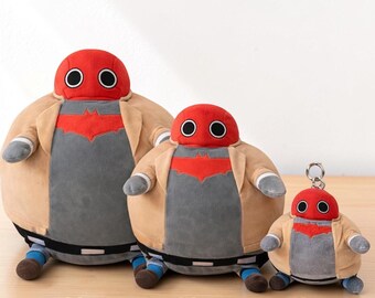 Hooded Hero Inspired Plush Toy, Superhero Stuffed Doll, Soft Comic Character Collectible, Fan Gift – Keychain & Display Sizes