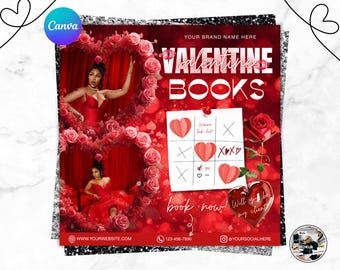 February Booking Flyer: Valentine’s Day Canva Template