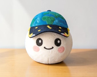 Fanmade Artemis Moon Plush Doll, Rise Zero Gravity Mascot Space Toy, Soft Cotton Astronaut Mission Inspired Collectible Gift
