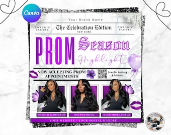 Plantilla de volante de despedida de graduación: estilo periódico