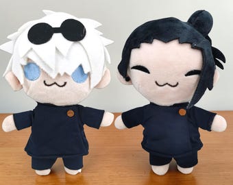 Anime Duo Inspired Plush Set, Cute Chibi-Style Soft Dolls, 20cm Collectible Gift for Anime Fans