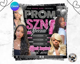 Prom Booking Flyer, Prom Szn Flyer