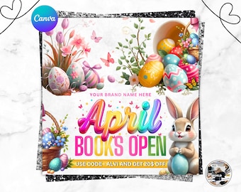 April Booking Flyer, April Books Open