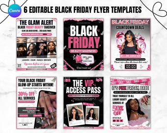 Black Freitag Instagram Posts Canva Templates