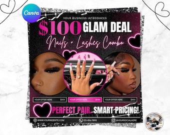 Folleto de uñas, folleto de tecnología de uñas DIY, folleto de oferta especial de uñas, folleto de reservas de uñas, folleto de reserva de tecnología de uñas, reserva de uñas ahora, folleto de reserva de oferta de uñas DIY