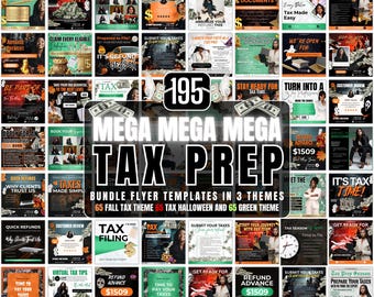 190 Tax Flyer, Tax flyer for 2025, Tax Prep Bundle, Tax Prep Flyer, Tax Prep Instagram, , Tax Prep Template, Tax Preparation, Tax prep flyer