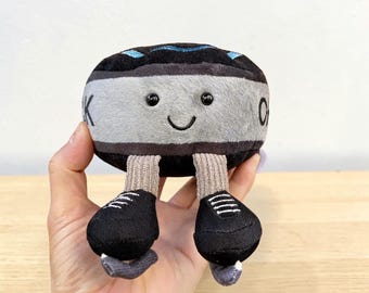 Hockey Plush Keychain, Cute Sports Charm, Soft Mini Stuffed Toy, Hockey Fan Gift & Bag Accessory