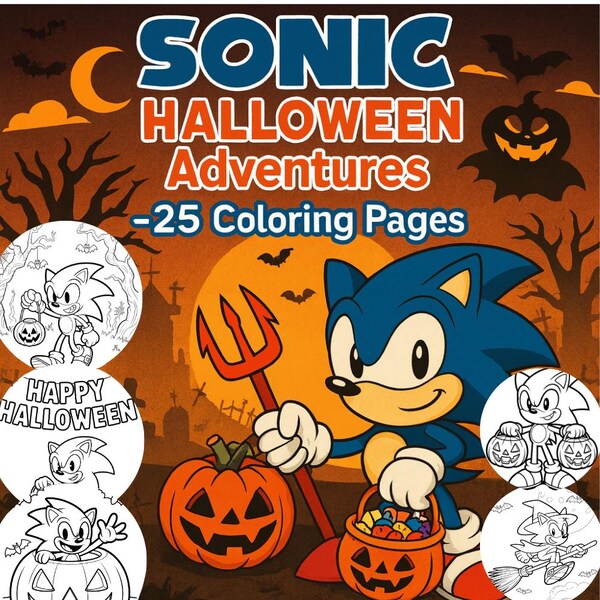Halloween Coloring Pages - Etsy