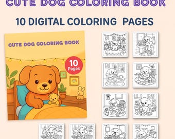 Puppy Coloring Pages: 10 Dog Activity Sheets (PDF Download)