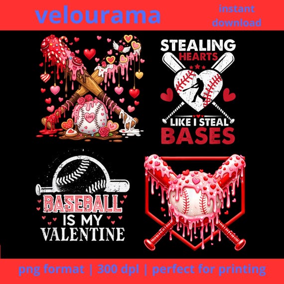 Baseball Valentine PNG Bundle valentinered Valentine Sports Clipart Valentines Baseball Drip,valentines-gifted,g ifte,gif te,valentine gifte
