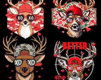 Deer Valentine PNG Bundle, Better Aim Than Cupid PNG, Valentine Sublimation, Buck Valentine , Shirt,valentin-gifte PNG,boys valentine png
