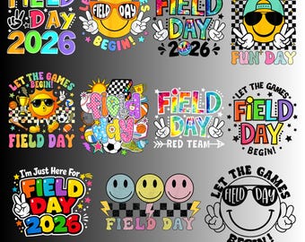 Lot Field Day PNG, Let the Games Begin 2026, Fun Kids Field Day PNG, Teacher Field Day, School PNG Thumbnail, Colorful School