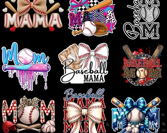 Baseball png Bundle - Airbrushed Baseball png Bundle - Print File - Sublimation Designs - Sports png - Digital Download, mom besaball