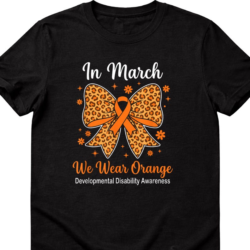 In March We Wear Orange PNG, Disability Awareness Development PNG ...