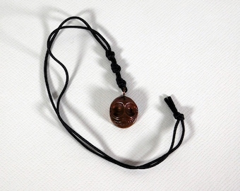 Vintage Copper Pendant Necklace India 1970's