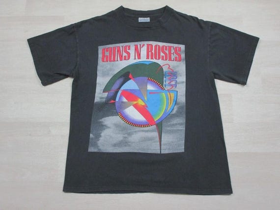 Vintage Style Guns N Roses Coma World Tour 1992 T-shirt Double