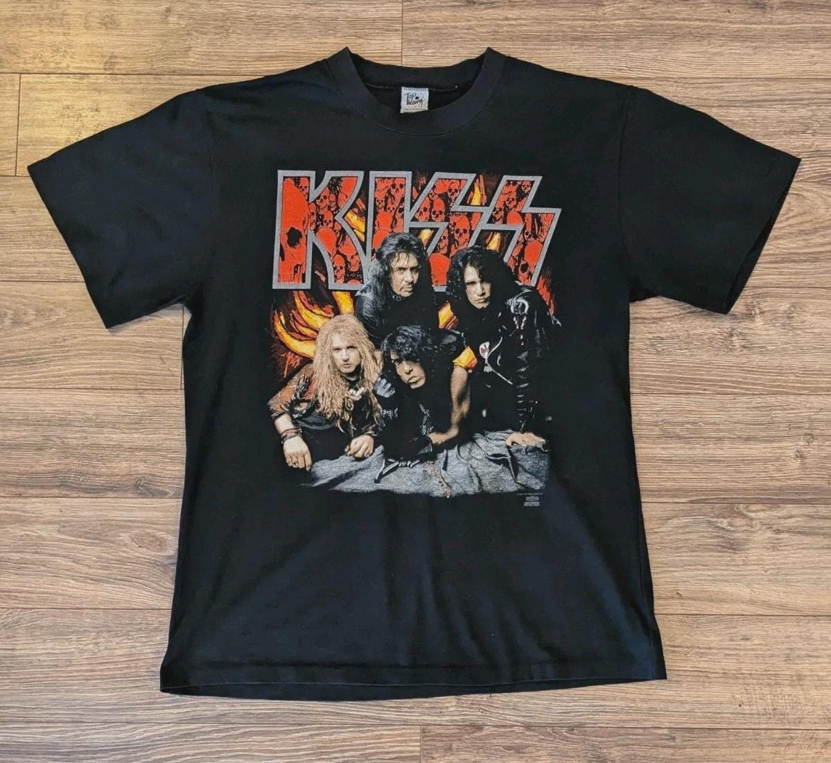 ＜バンドTシャツ＞KISS / REVENGE 新品・未使用ビンテージ Lサイズ Vintage Style 1992 KISS Revenge Album Tour T-shirt One Side Size S
