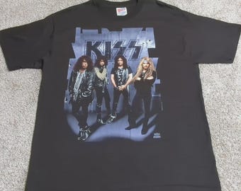 Vintage KISS RevengeTour 1992 T-shirt dubbelzijdig, maat S-4XL