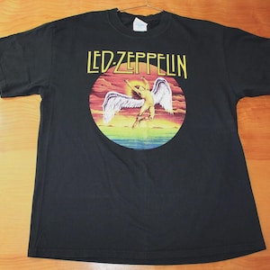 Vintage Style Led Zeppelin Swan Song T-Shirt One Side Size S-4XL