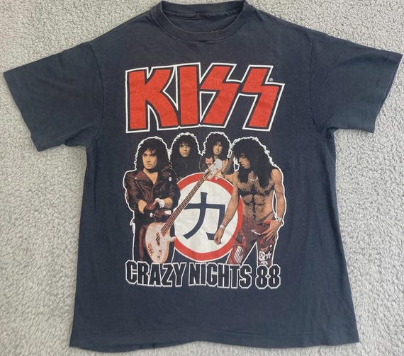 KISS CRAZYNIGHTS Tシャツ1987-88vintageバンドT