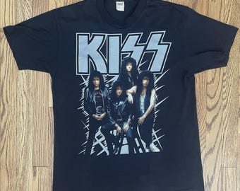 Vintage Kiss 1990 Hot in The Shade Tour T-shirt dubbelzijdig maat S-4XL