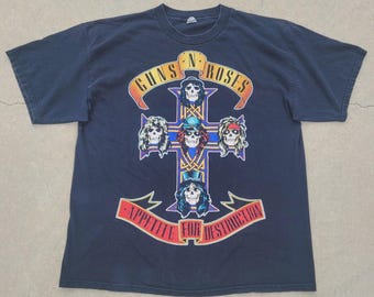 Guns N' Roses Appetite For Destruction-T-shirt vintage stijl, maat S-4XL