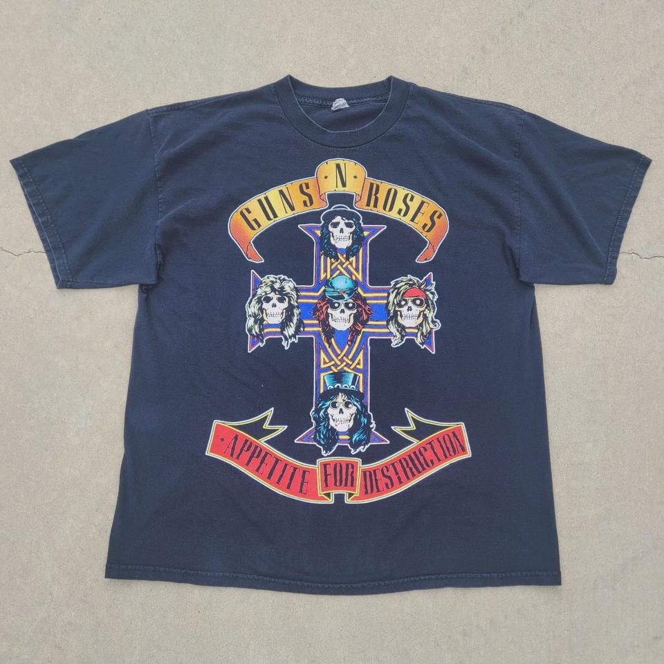 Guns N' Roses Appetite Tour 1988 - T-Shirt Uomo Originale, Taglia Small