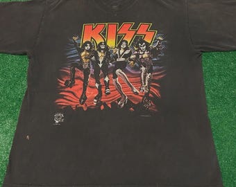 Vintage Kiss 1996 Destroyer Tour T-shirt dubbelzijdig, maat S-4XL