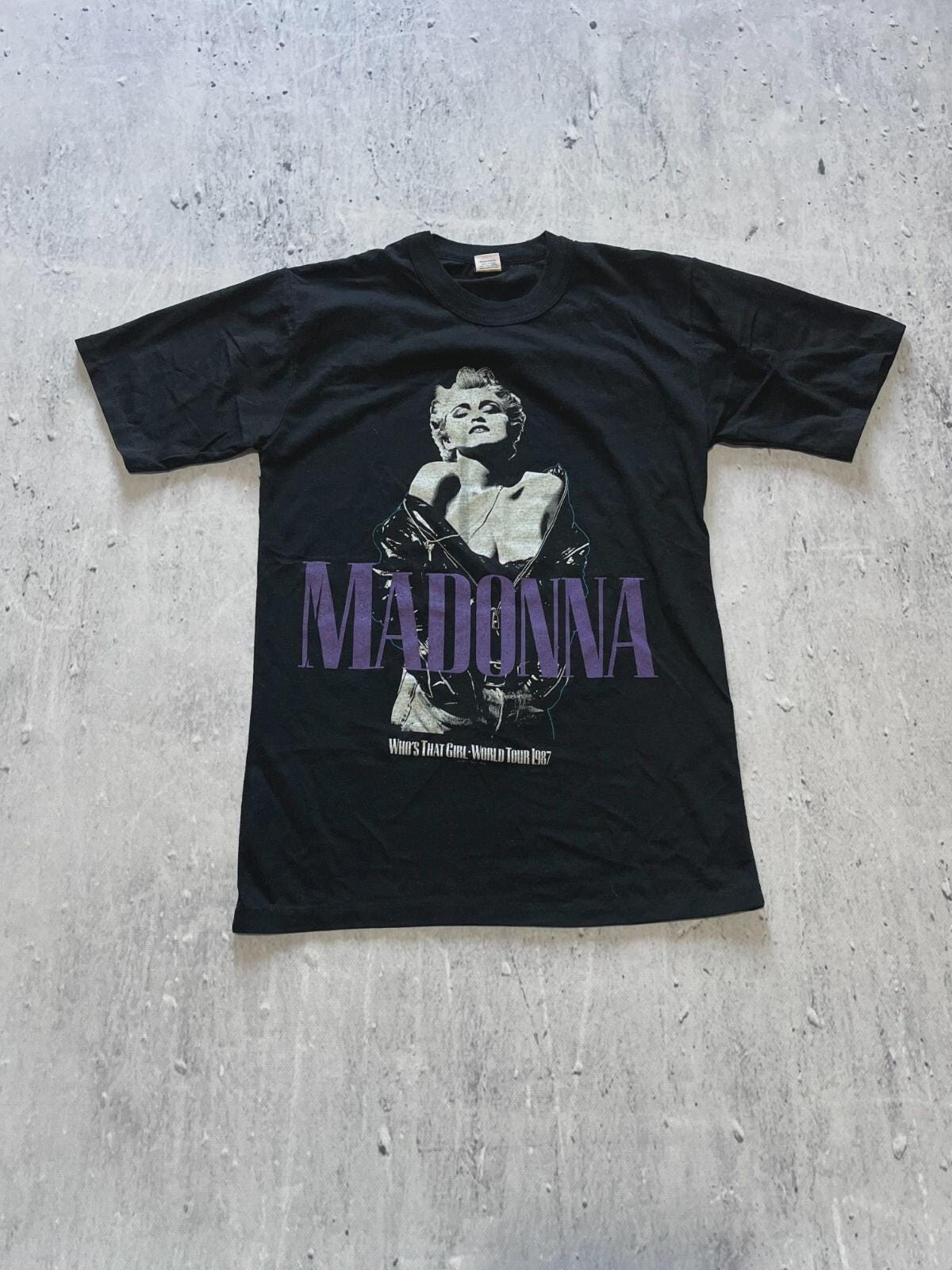 ヴィンテージスタイル 1987 マドンナ Who's That Girl ツアー Tシャツ