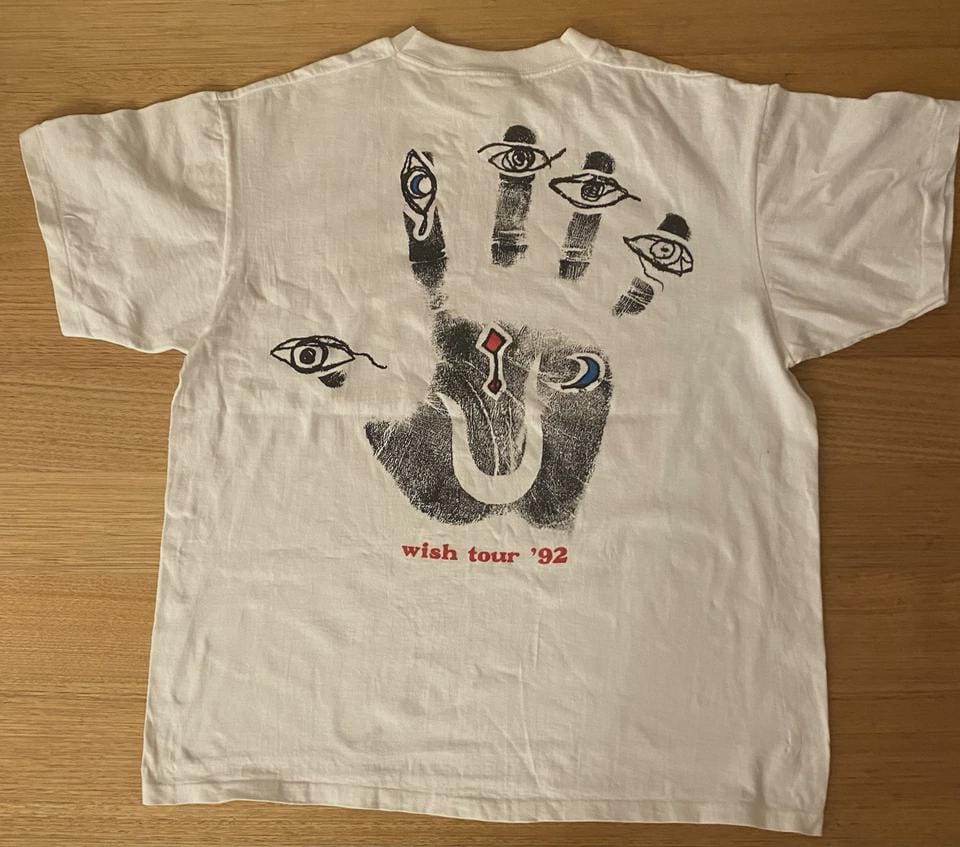 ヴィンテージスタイル THE CURE Wish Tour '92 Tシャツ 両面プリント