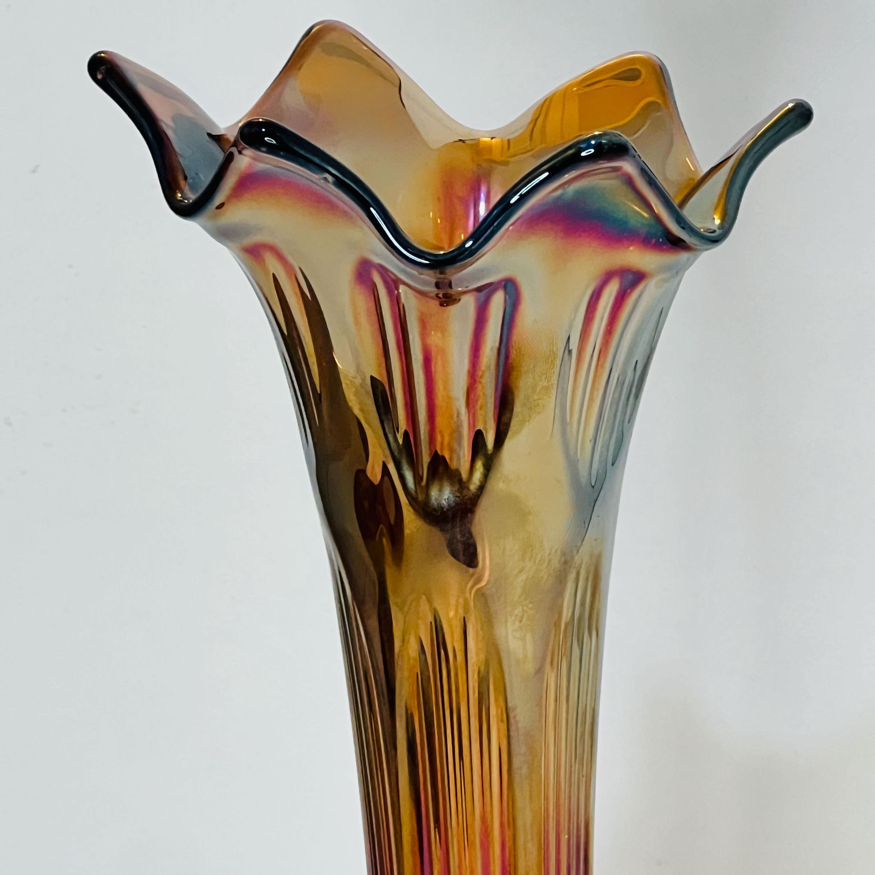 Fenton Marigold Vase - Etsy