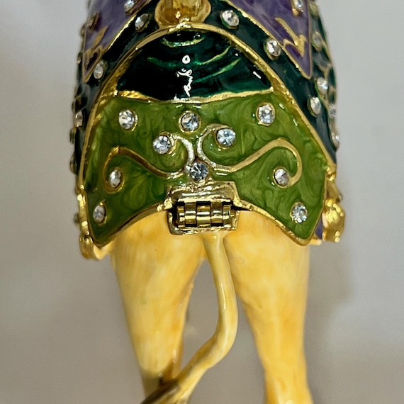 Vintage Trinket Box – Wise Man on Camel – Hinged,… - image 13