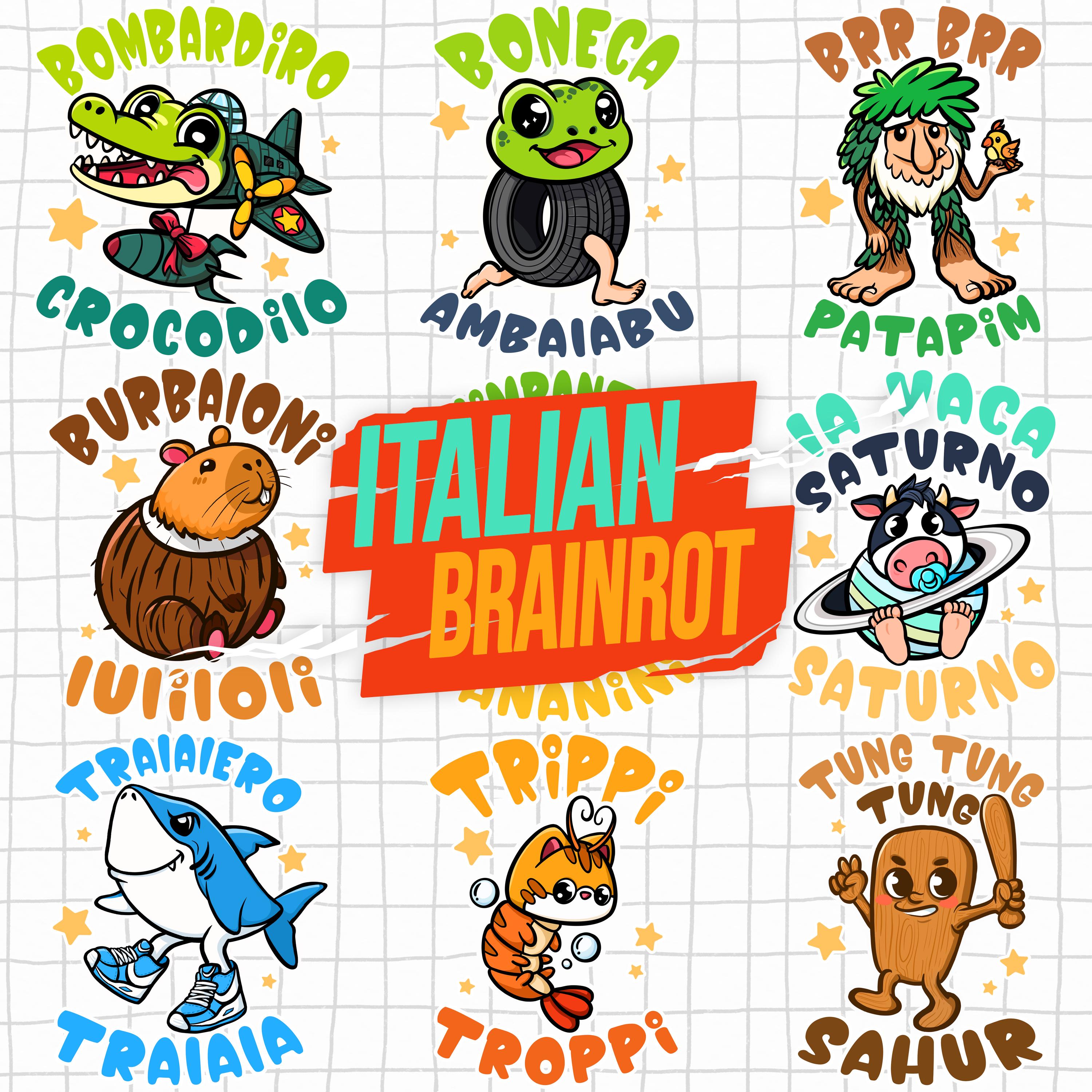 Visage Games Studio Italian Brainrot TCG - 1 Bustina da 7 carte (Display composto da 24 bustine Visage Games Studio Italian Brainrot TCG - 1 Bustina da 7 carte (Display composto da 24 bustine