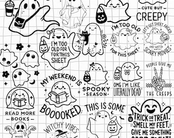 ミニマルなレースのゴースト PNG バンドル、ゴースト ハロウィン PNG、ガーリーなゴースト レーシーなゴースト PNG、不気味な季節 PNG、ハロウィン シャツ PNG、不気味な PNG