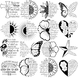 Christian Faith bible Scripture Quotes svg bundle, Scripture Svg,Faith Svg,Blessed Svg ,Bible Verse Svg ,Religious Svg,Christian svg, Bible