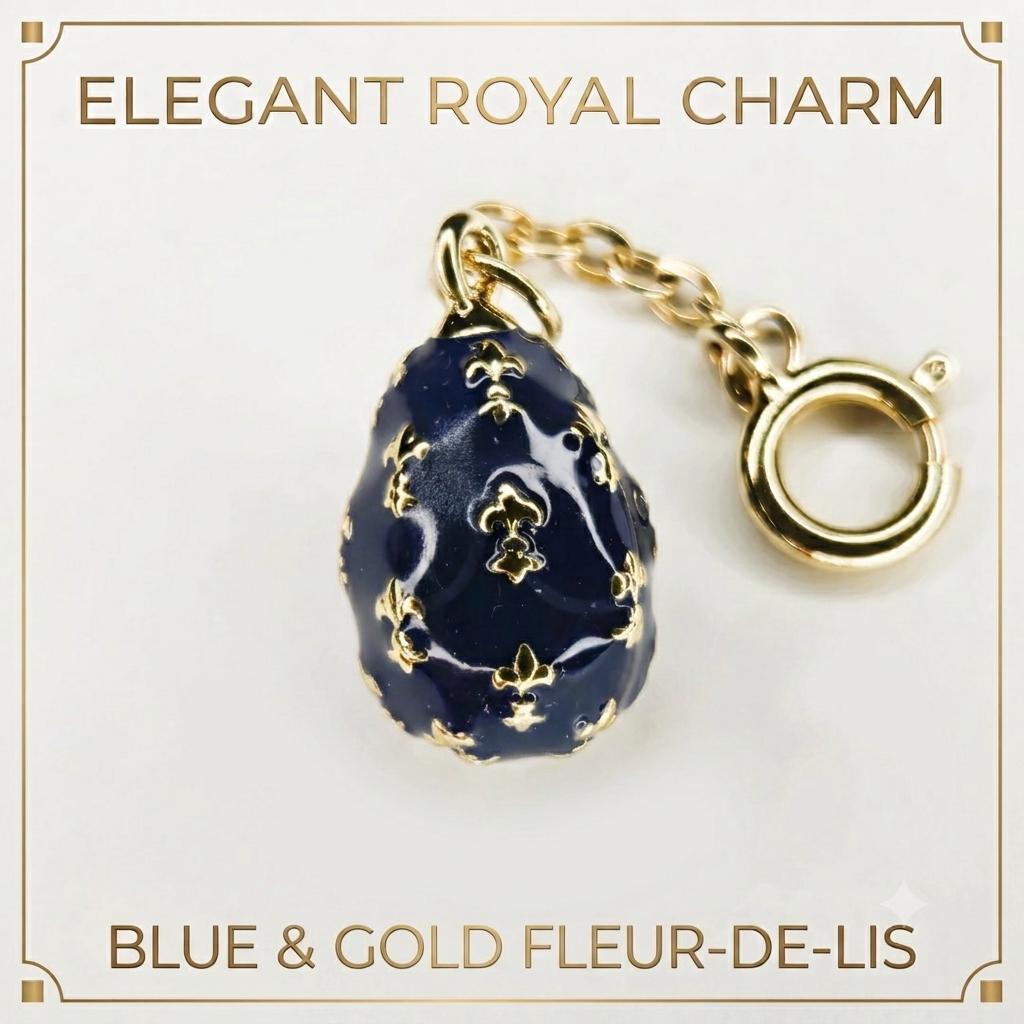 Blue Faberge Egg Pendant - Etsy