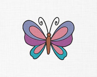 Mini Butterfly Embroidery Design, 5 Sizes (Digital Download)