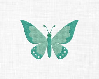 Mini Butterfly Embroidery Design, 5 Sizes (Digital Download)